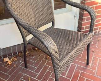 180 Frontgate Poly Wicker Patio Armchair Detailmin