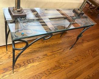 180 Garden Gate Wrought Iron Console Table X2min