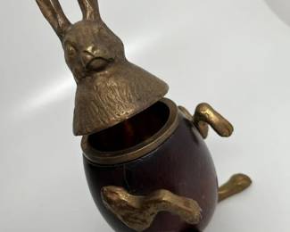 180 Vintage Artur Court Brass Rabbit Boxmin