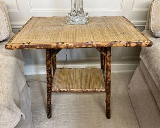 180 Rattan 2Tier Accent Tablemin