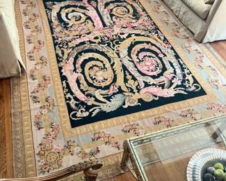 180 Savonnerie 9 X 12 Knotted Wool Area Rugmin