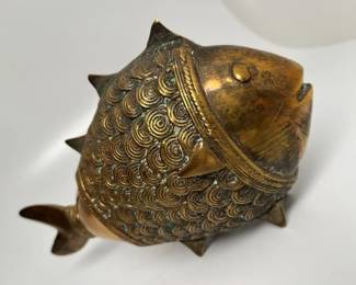 180 Vintage Brass MCM Deco Fishmin