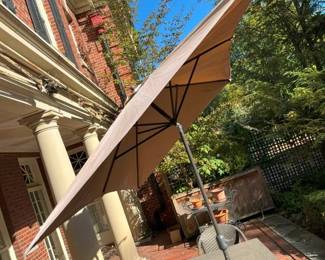 180 Rectangular Tilt Patio Umbrellamin