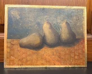 180 Bob McCarthy Pear Still Life Original Oilmin