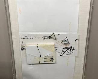 180 Bob Nugent Folio Litho Collage Original Artwork 1982min