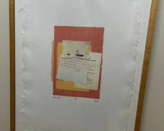 180 Bob Nugent Nannys Note Litho Collage Original Artwork 1982min