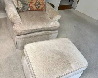 180 Allyson Interiors Chenille Armchair With Storage Ottoman X2min