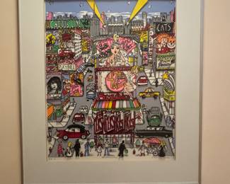 Charles Fazzino 3D silk screen screen serigraphs