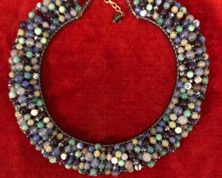 Glass beaded necklace
