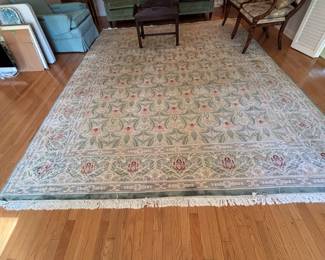 Handmade 9 x 12 rug , just cleaned
