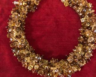 Glass beaded necklace