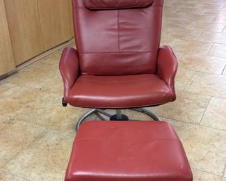 IKEA chair and ottoman