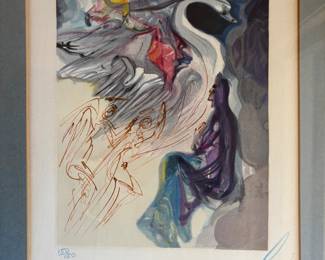 Salvatore Dali signed and numbered print