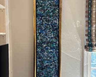 Abstract oil on panel