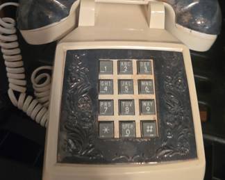 Vintage phone w/ silverplated