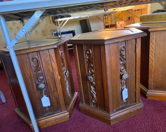 2 end tables-1 center table /Open up for storage