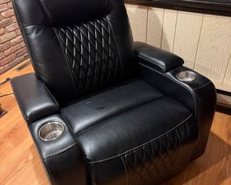 Leather recliner 