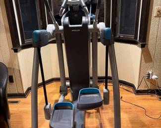 Pre-core elliptical with movie screen