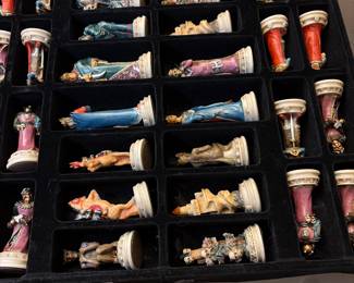 Hand painted chess set