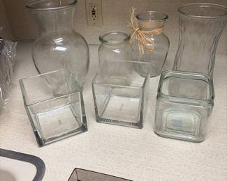 Assorted  vases 