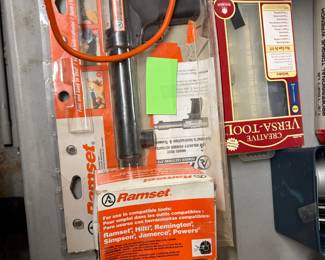 Nail gun for concrete work 