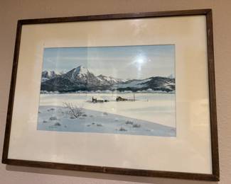 Marion Quinby "Frozen Fields of Winter" Original Watercolor