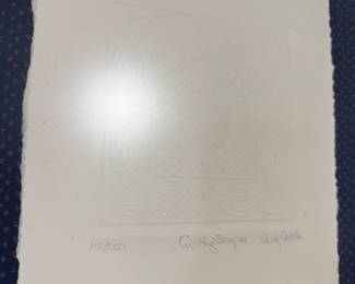 This is kind of hard to see but it's a close-up of another Judy Severson embossed quilt picture