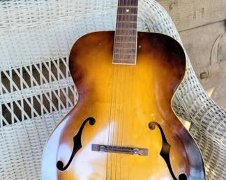 Vintage Silvertone Acoustic Guitar