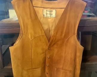 Vintage Men's Suede Vest