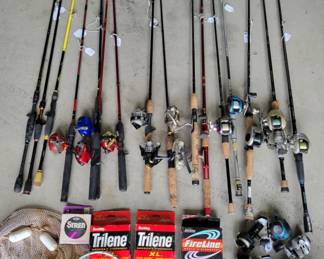 Fishing Poles, Nets & Sporting Items *** Some fishing poles do not discount to 50% off