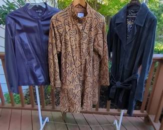 Vintage Leather Jacket Coats 2X, 20W