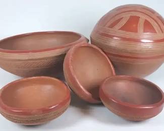 Terracotta Bowls And Vessel