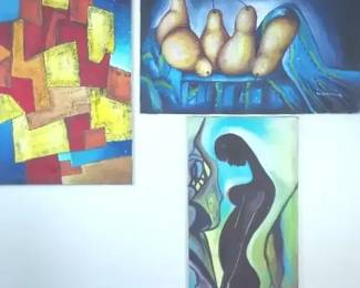 David Awofodunbo Paintings Oil On Canvas