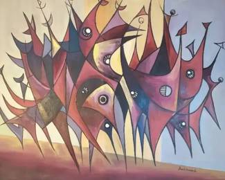 08 David Awofodunbo Oil Painting On Canvas