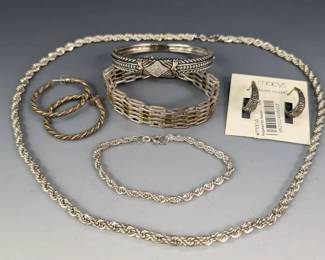 Sterling Silver Jewelry Collection Over 143 Grams