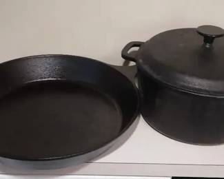 Lodge Cast Iron Pan And Emiril Dutch Oven