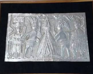Olantunde Aluminum Relief Art Panel