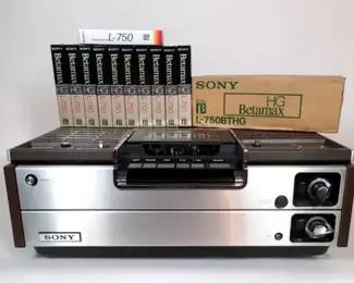 Sony Betamax SL 2800 Video Recorder New Beta Cassettes