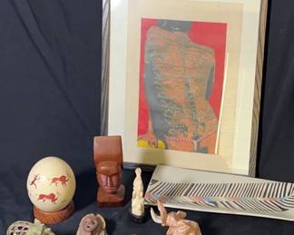 African Art And Decor Pieces