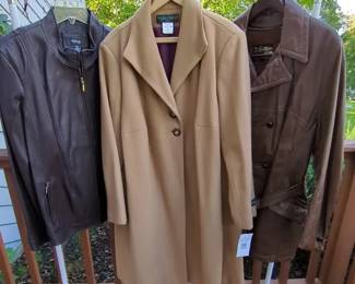 Vintage Womens Leather Jackets , Long Leather Coat Sears Mens Brown Leather Jacket