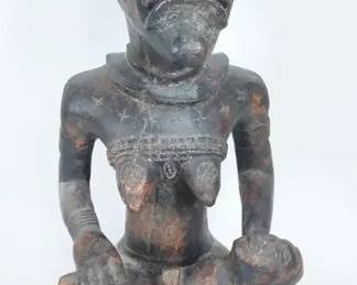 African Wooden Fertility Sculpture