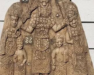 Hand Carved Wooden Tribal Plaque