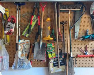 Garage Wall Of Small Hand Tools