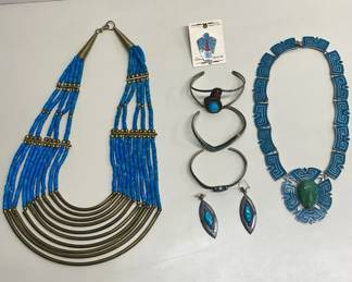 Turquoise And Sterling Jewelry Plus More