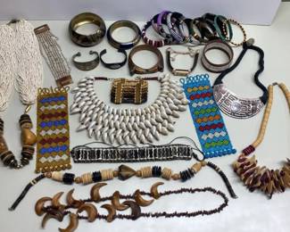 Necklaces And Bangle Bracelets From Around The World