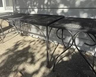 Three Wrought Iron Tables