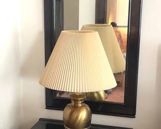 Bedroom Furniture Romweber Side Table And Mirror Plus Lamp