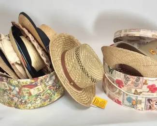Assorted Hats and Handbags