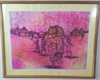 David Awofodunbo Ink And Watercolor