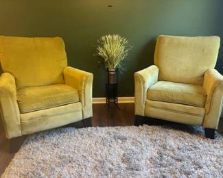 LAZ-Y-BOY "RILEY" HIGH LEG PUSH BACK RECLINERS
